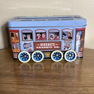 Vintage Hershey's Vehicle Series Tin,"Trolley" Canister #2, 2000